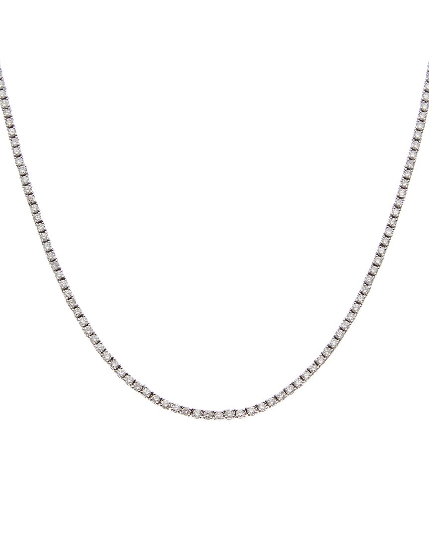 Sabrina Designs 14k 4.00 Ct. Tw. Diamond Tennis Necklace In Gray