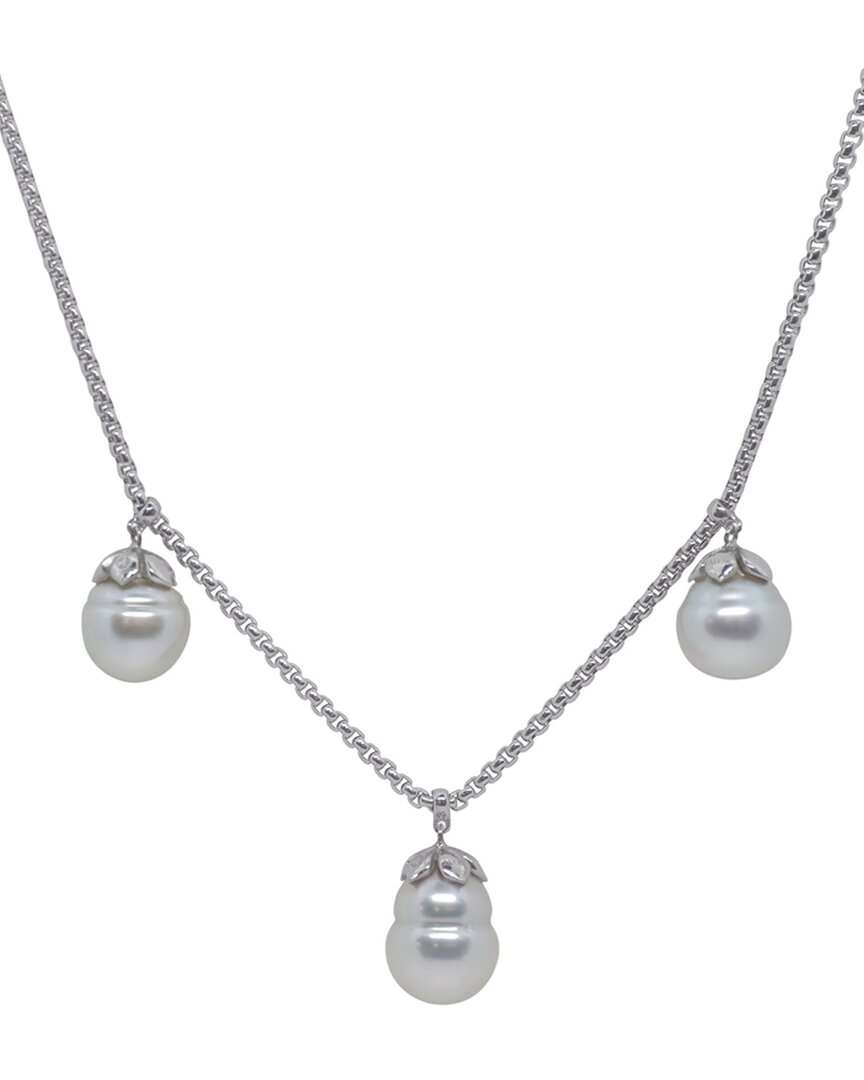 Alor Classique Stainless Steel 11-12mm Pearl Necklace