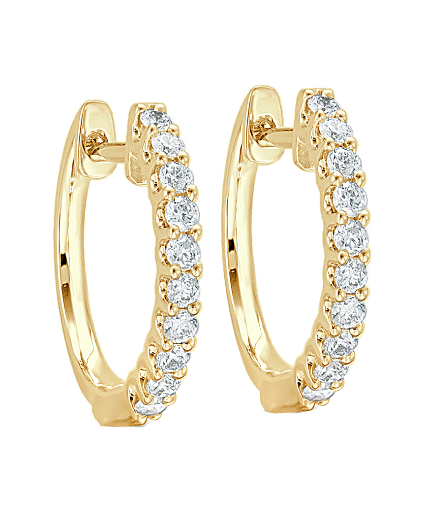 SABRINA DESIGNS SABRINA DESIGNS 18K 0.28 CT. TW. DIAMOND HOOPS