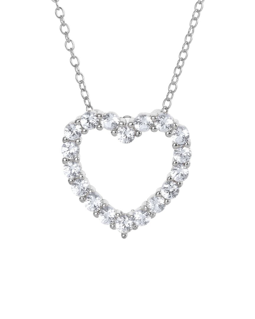 Savvy Cie 18k Sapphire Heart Necklace