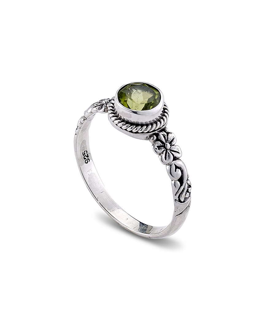 Samuel B. Silver 0.75 Ct. Tw. Peridot Round Ring