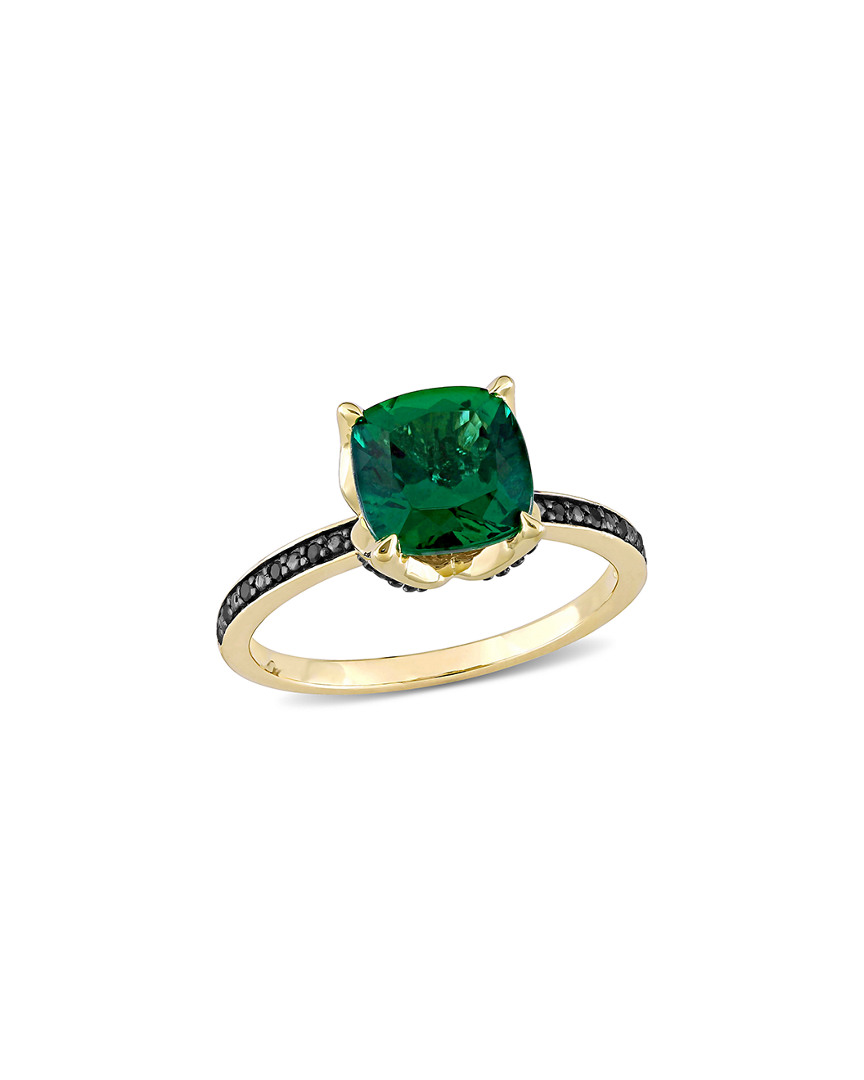 Rina Limor 10k 1.66 Ct. Tw. Diamond & Emerald Ring