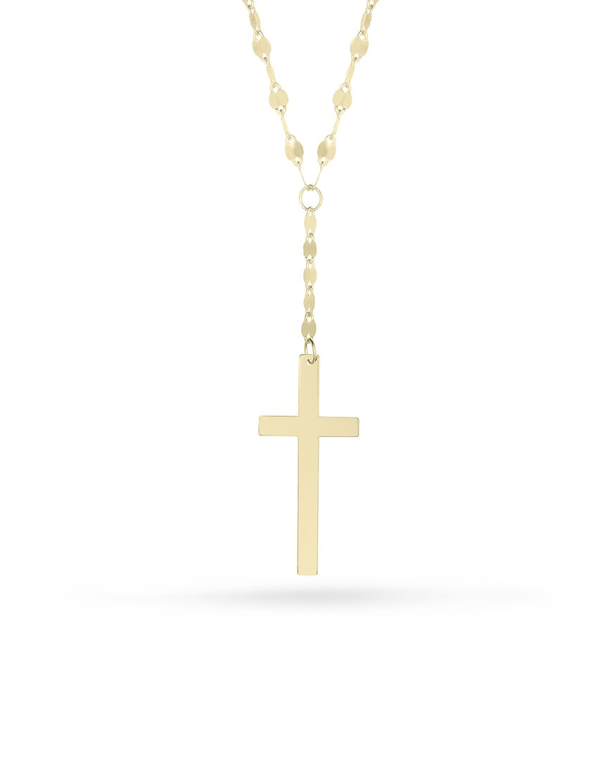 Ember Fine Jewelry 14k Cross Lariat Necklace