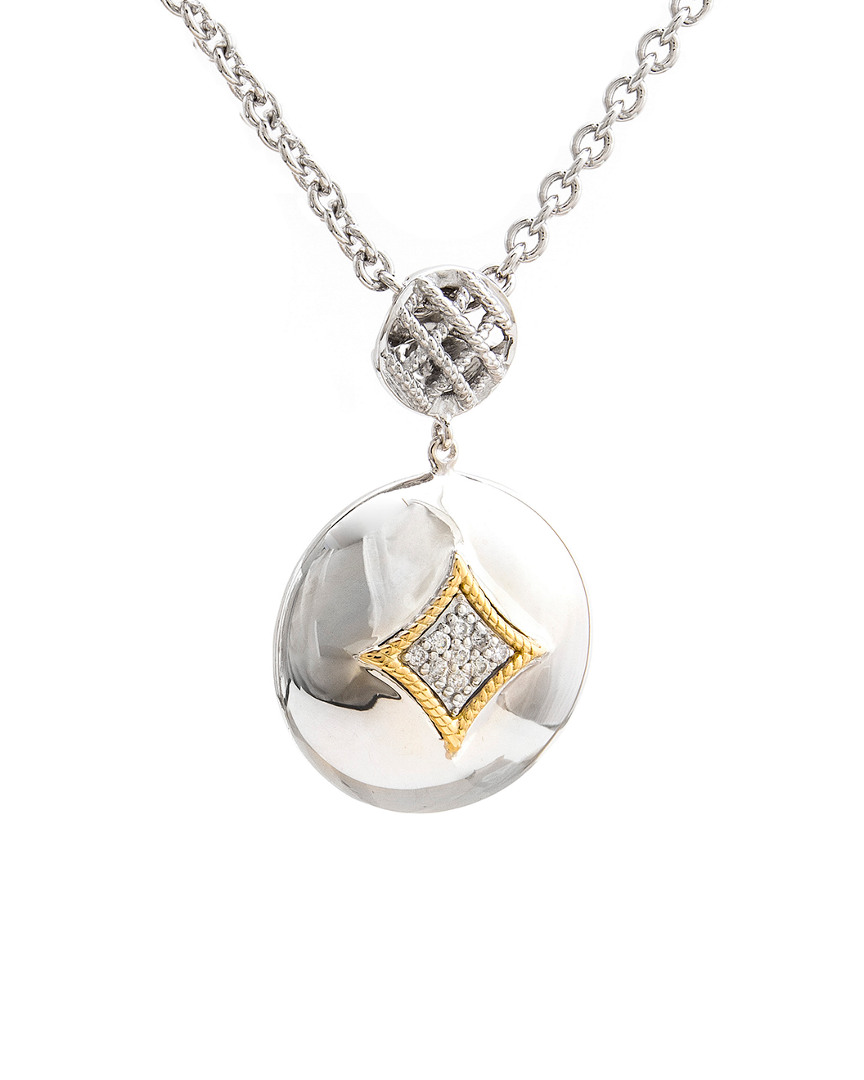 Andrea Candela Rioja 18k & Silver 0.13 Ct. Tw. Diamond Necklace