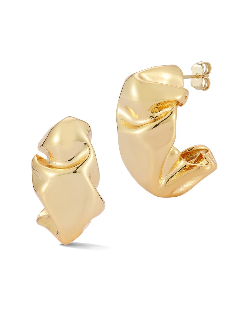Chloe & Madison Chloe And Madison Jewelry Plated Statement Hoops