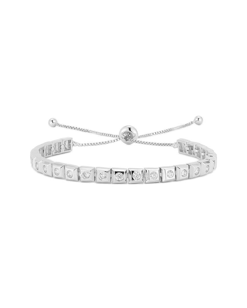 Chloe & Madison Chloe And Madison Jewelry Cz Square Bracelet