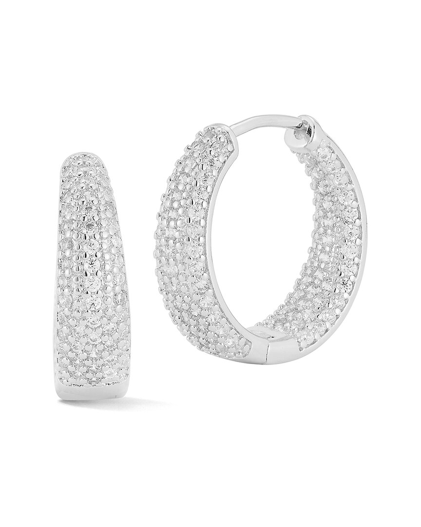 Glaze Jewelry Cz Graduated Hoops