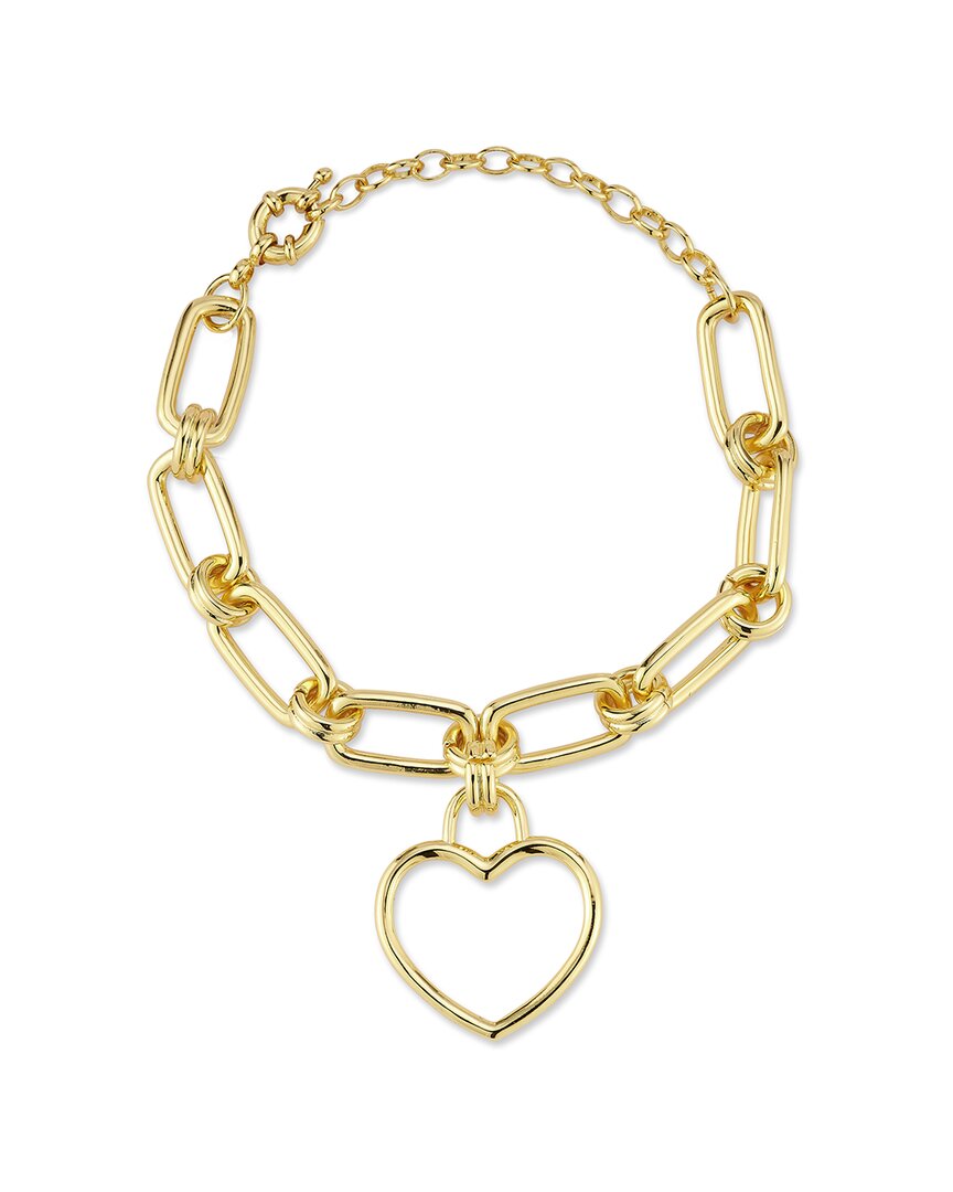 Sphera Milano 18k Plated Open Heart Bracelet