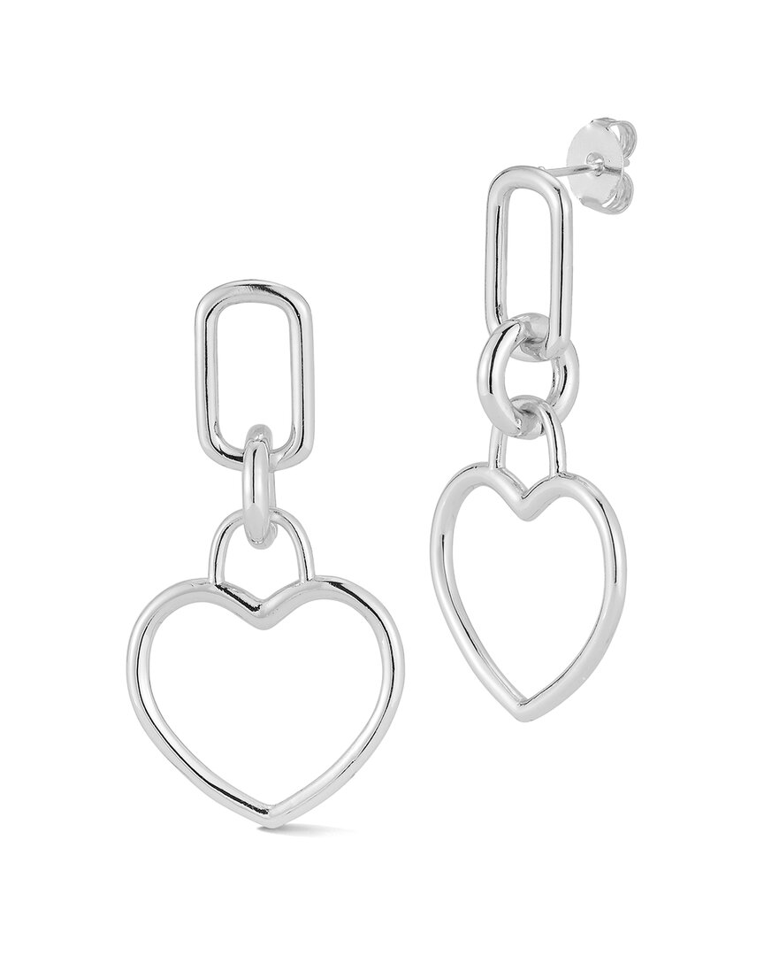 Sphera Milano Heart Drop Earrings