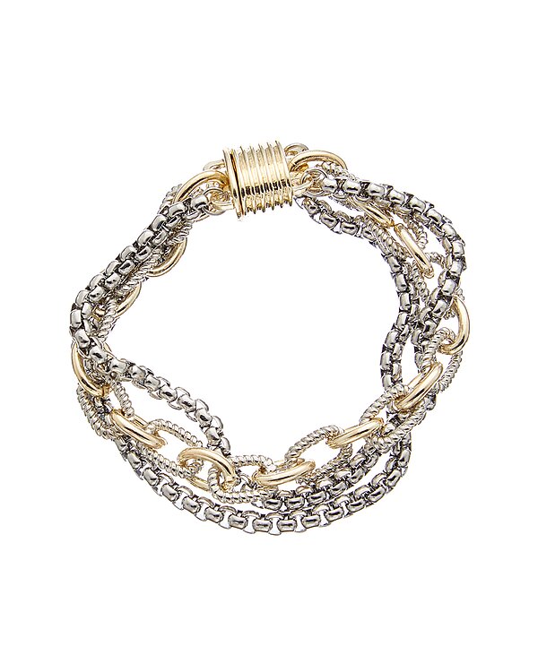 Juvell 18K Two-Tone Plated Bracelet