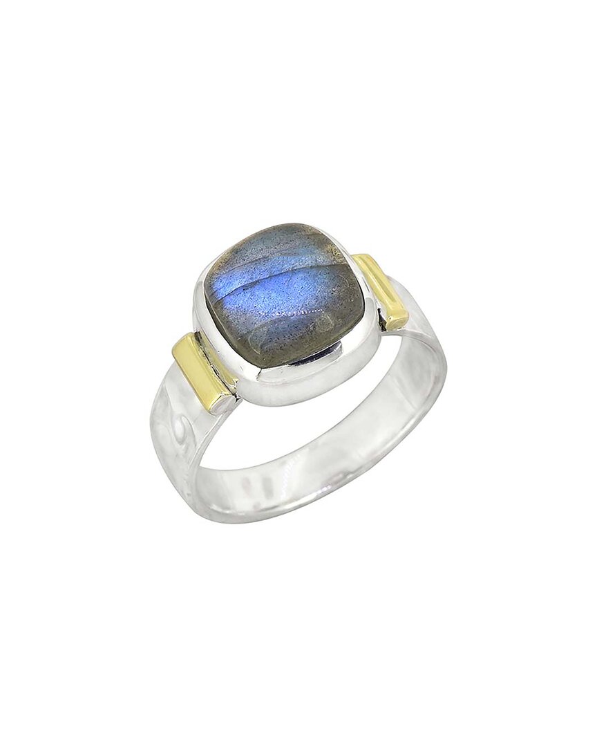 Tiramisu Silver 3.45 Ct. Tw. Labradorite Ring