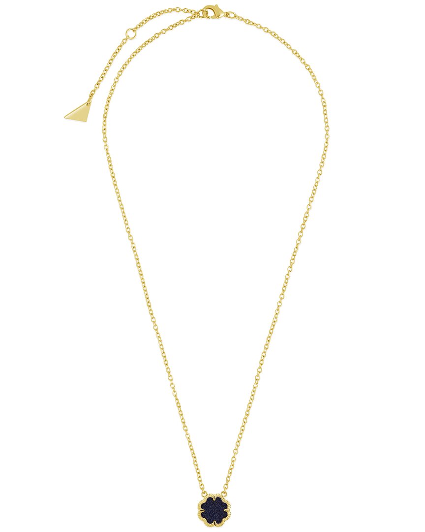 Sterling Forever 14k Plated Rose Petal Pendant Necklace