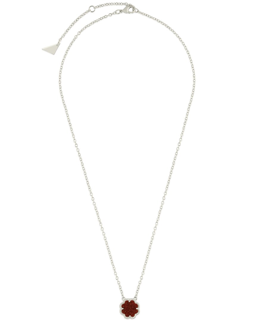 Sterling Forever Rose Petal Pendant Necklace