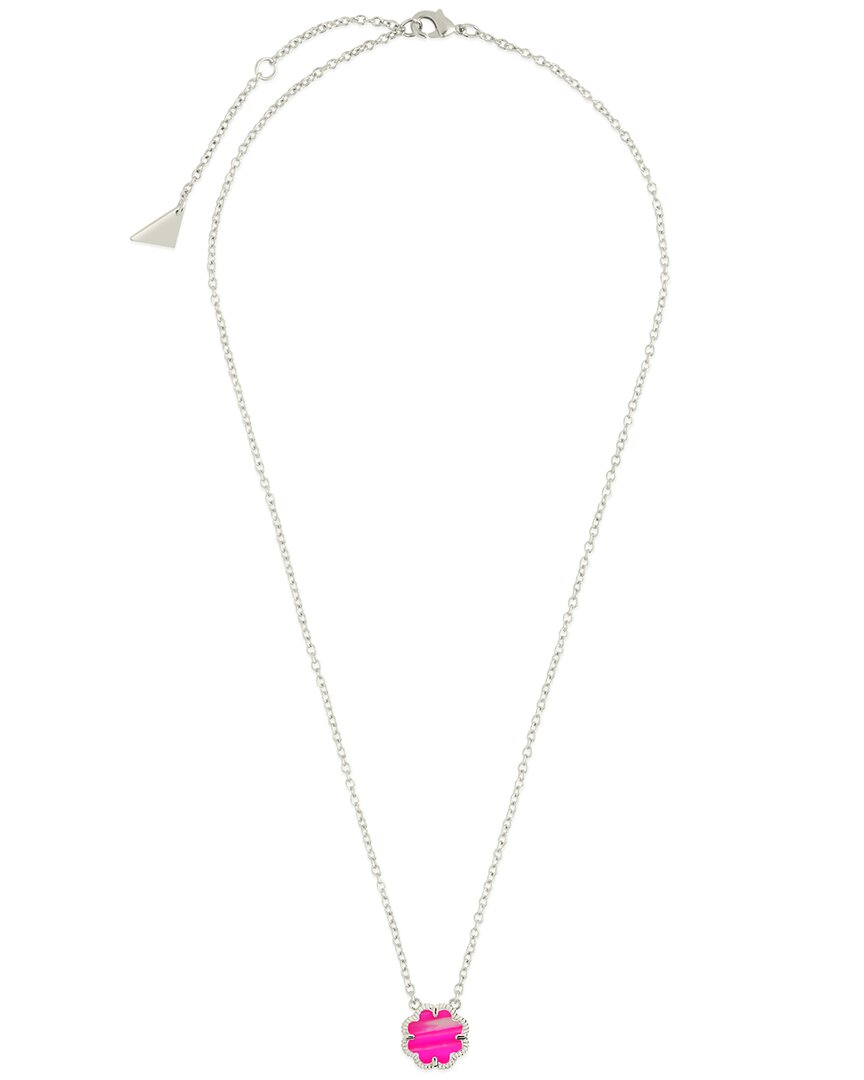 Sterling Forever Rose Petal Pendant Necklace