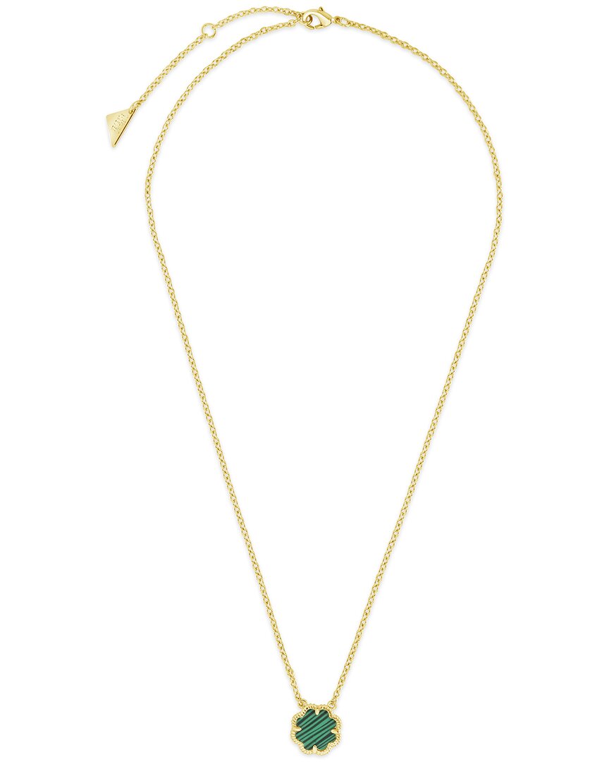 Sterling Forever 14k Plated Rose Petal Pendant Necklace