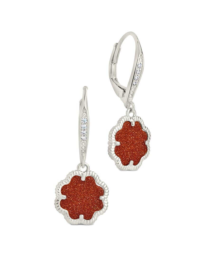 Shop Sterling Forever Rose Petal Short Drop Earrings