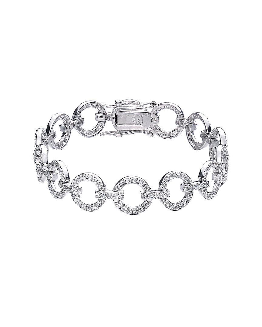 Genevive 14k Over Silver Cz Bracelet