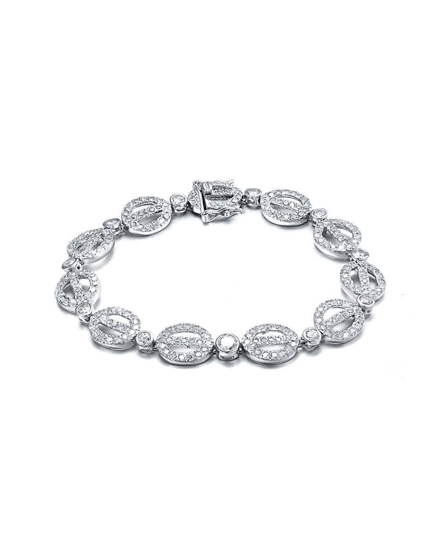 Genevive 14k Over Silver Cz Bracelet