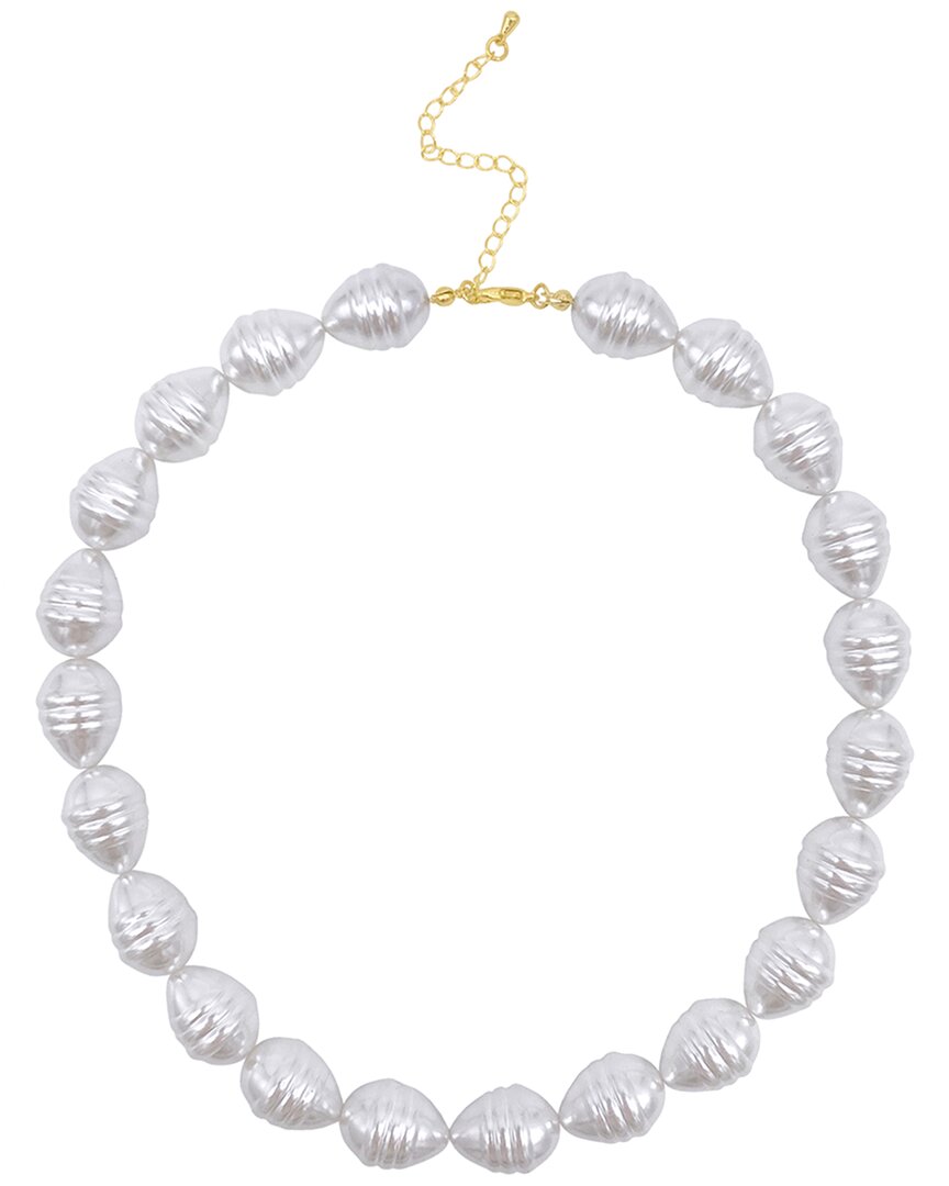 Shop Adornia 14k Plated Pearl Statement Necklace