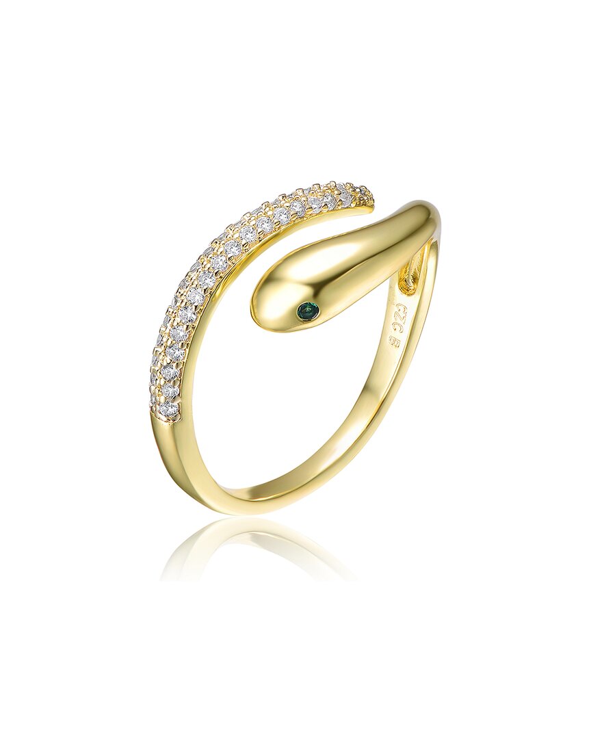 Genevive 14k Plated Cz Ring