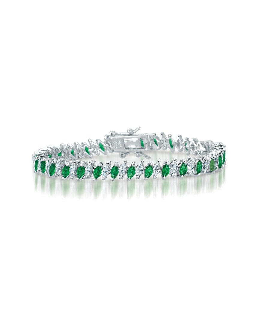 Genevive Silver Cz Bracelet