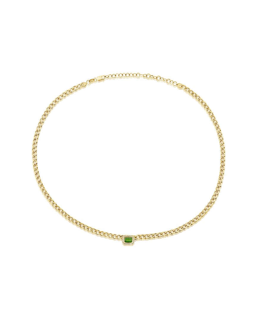 Sabrina Designs 14k 0.59 Ct. Tw. Diamond & Emerald Necklace