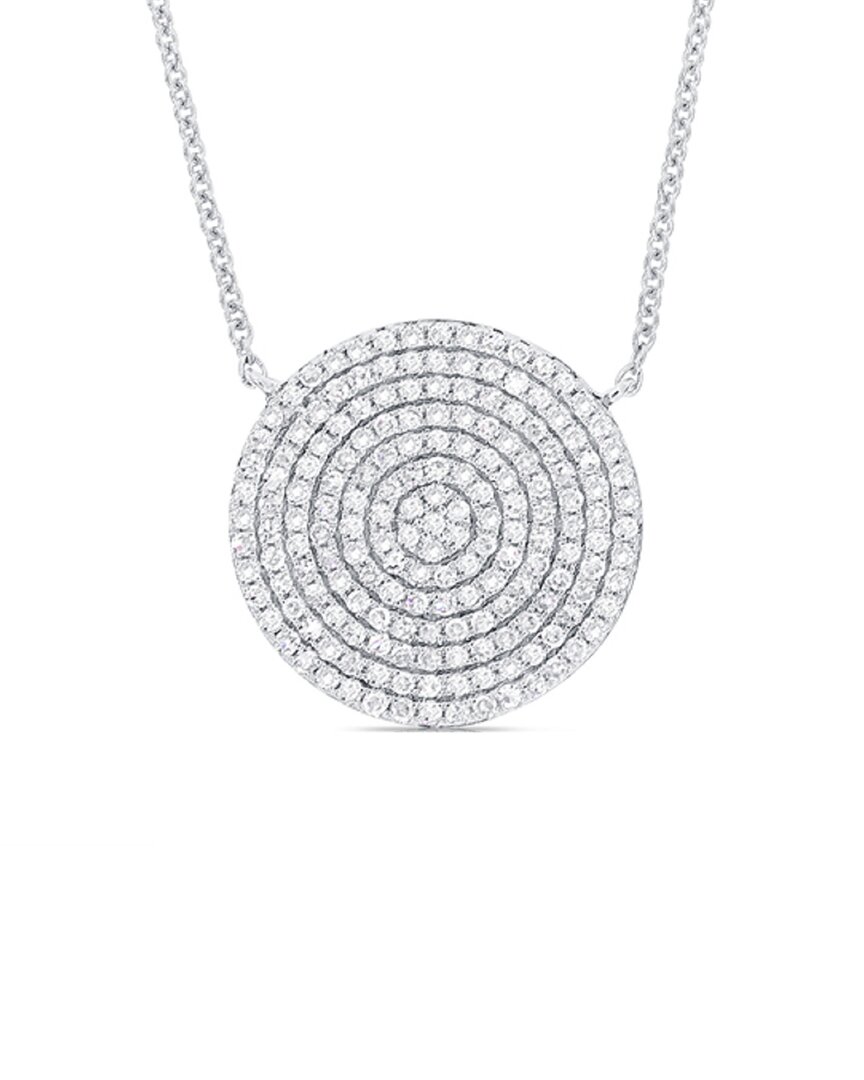 Sabrina Designs 14k 0.58 Ct. Tw. Diamond Disc Necklace