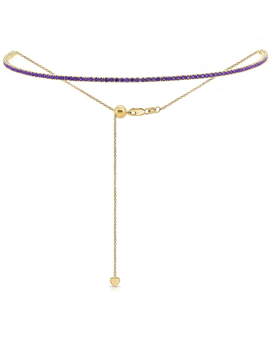 Sabrina Designs 14k 2.62 Ct. Tw. Sapphire Choker Necklace In Gold