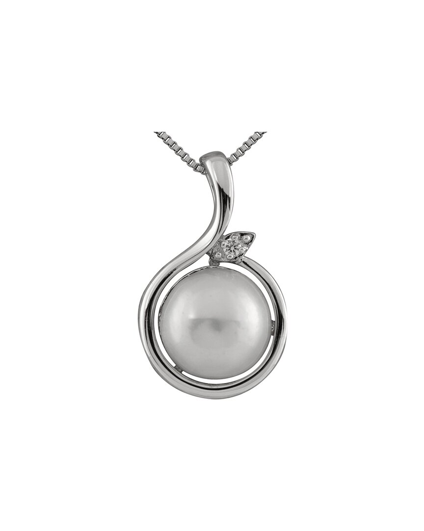 Splendid Pearls Silver 10-11mm Pearl Pendant