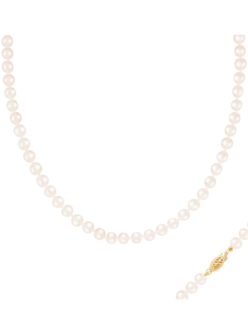 Splendid Pearls 5-6mm Akoya Pearl Necklace In White
