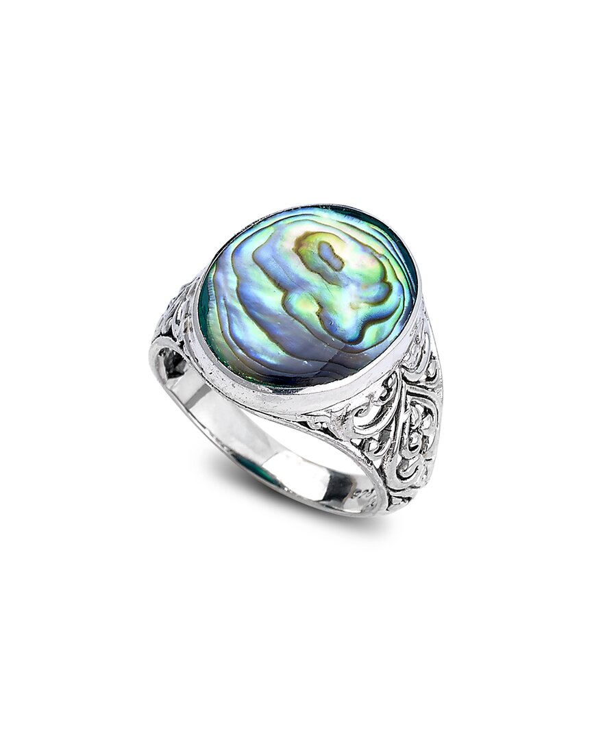 Samuel B. Sterling Silver Oval Abalone Ring