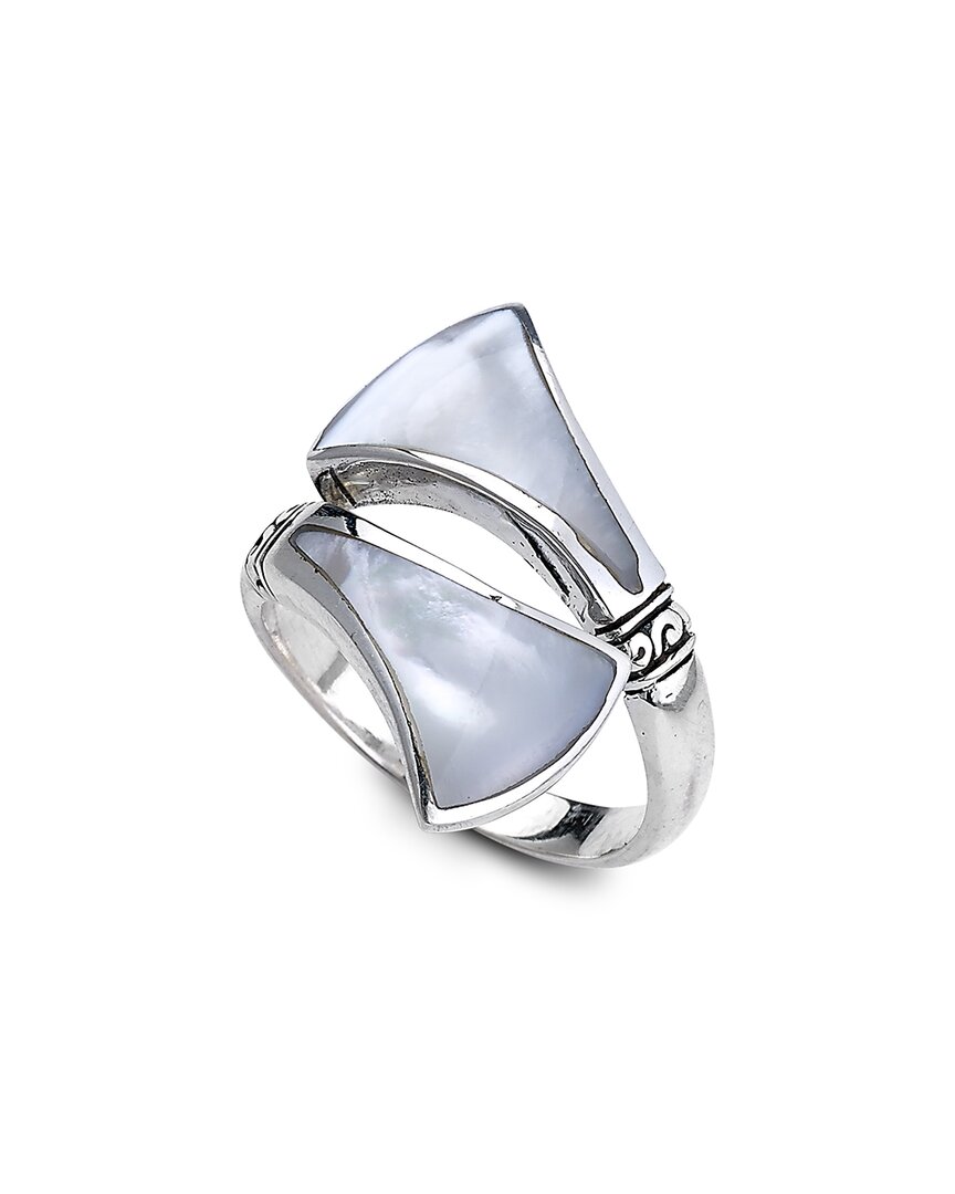 Samuel B. Silver Pearl Bypass Ring