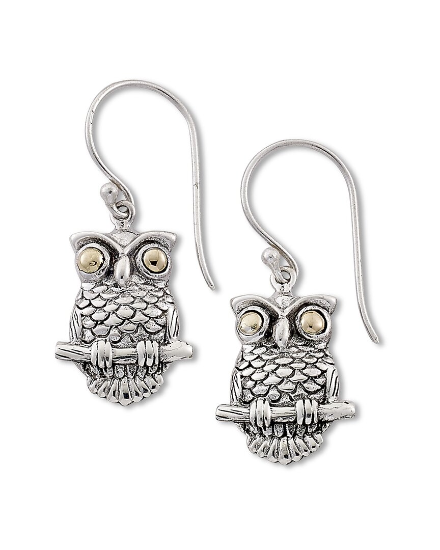 Samuel B. Silver Owl Earrings