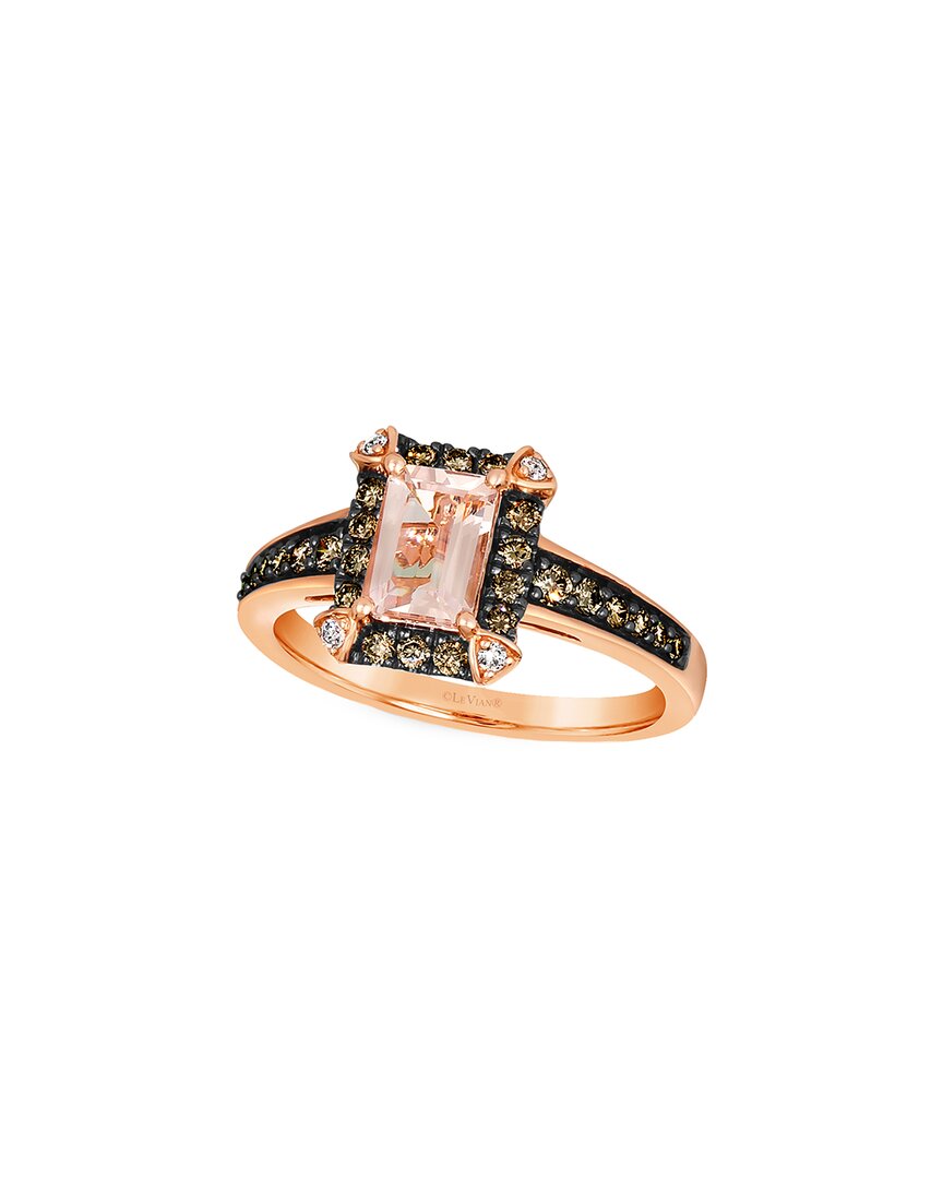 Le Vian 14k Rose Gold 1.12 Ct. Tw. Diamond & Morganite Ring