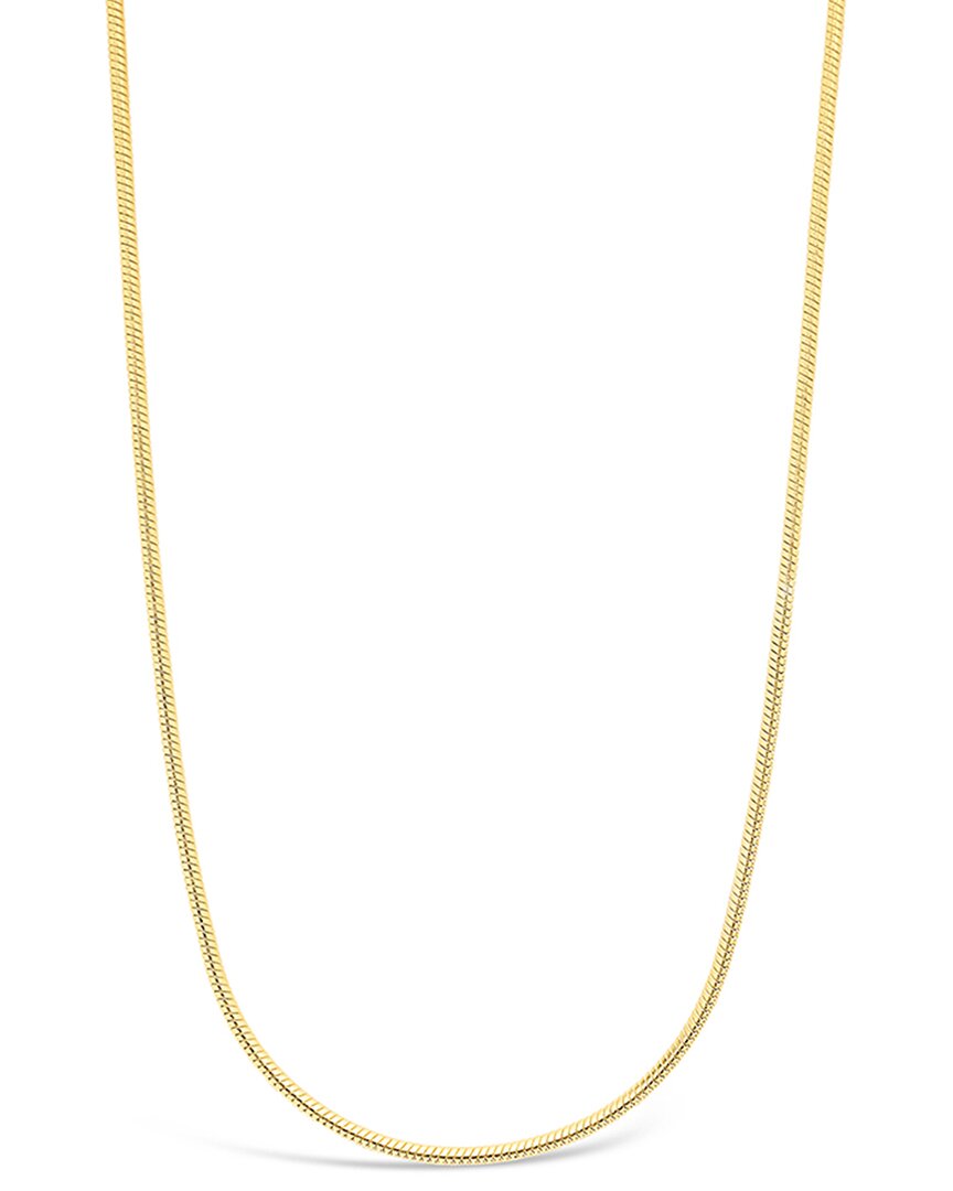 Sterling Forever 14k Plated Adjustable Snake Chain Necklace