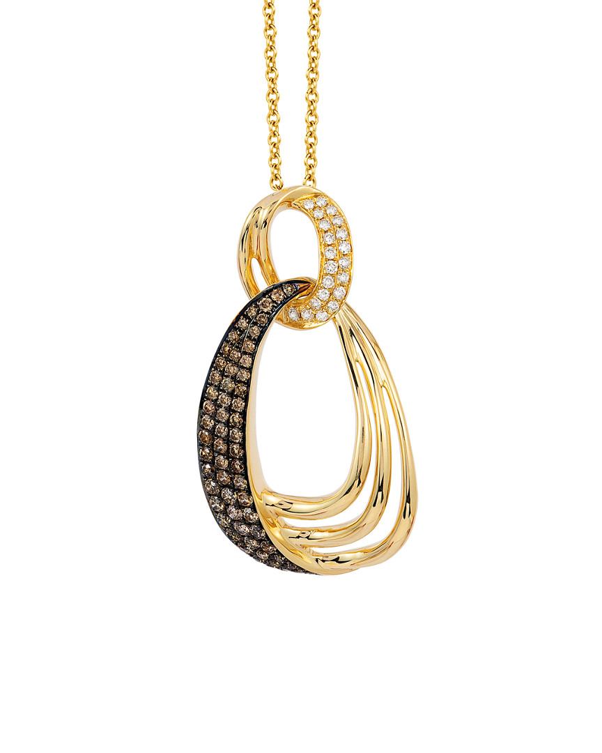 Shop Le Vian 14k 0.40 Ct. Tw. White & Chocolate Diamond Necklace