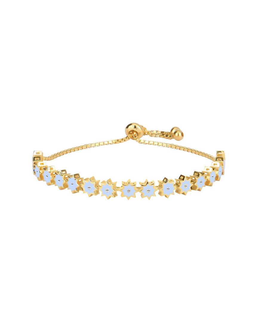 Gabi Rielle Merry & Bright 14k Over Silver Cz Starburst Bracelet
