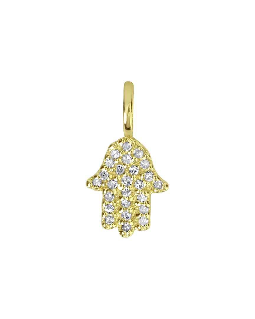 Meira T 14k Diamond Hamsa Necklace