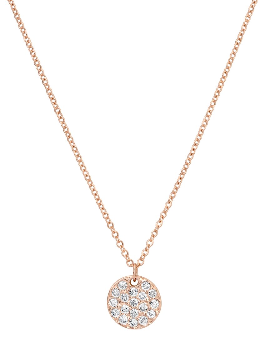 Meira T 14k 0.22 Ct. Tw. Diamond Disc Necklace