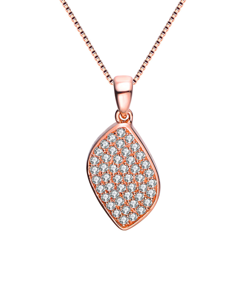 Genevive 18k Rose Gold Vermeil Cz Necklace