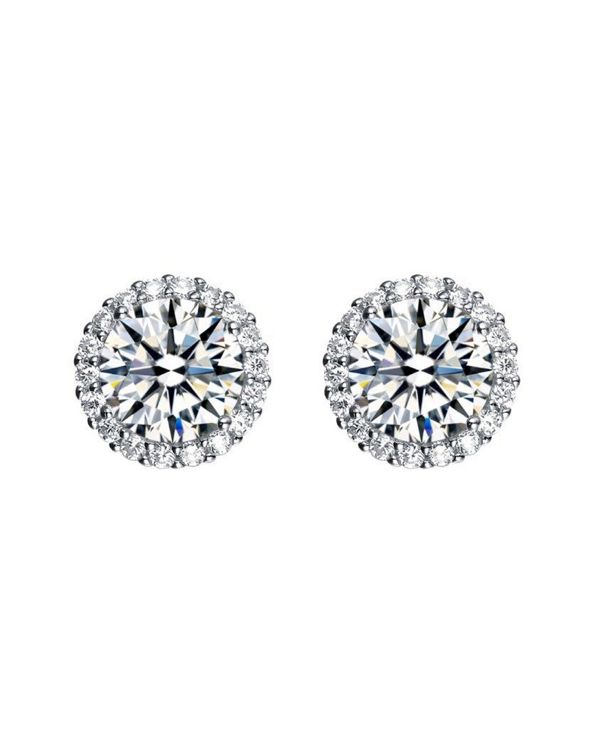Genevive 14k Over Silver Cz Studs