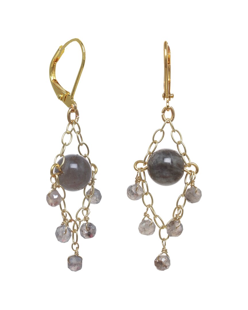 Shop Rachel Reinhardt 14k Over Silver Labradorite Chandelier Earrings
