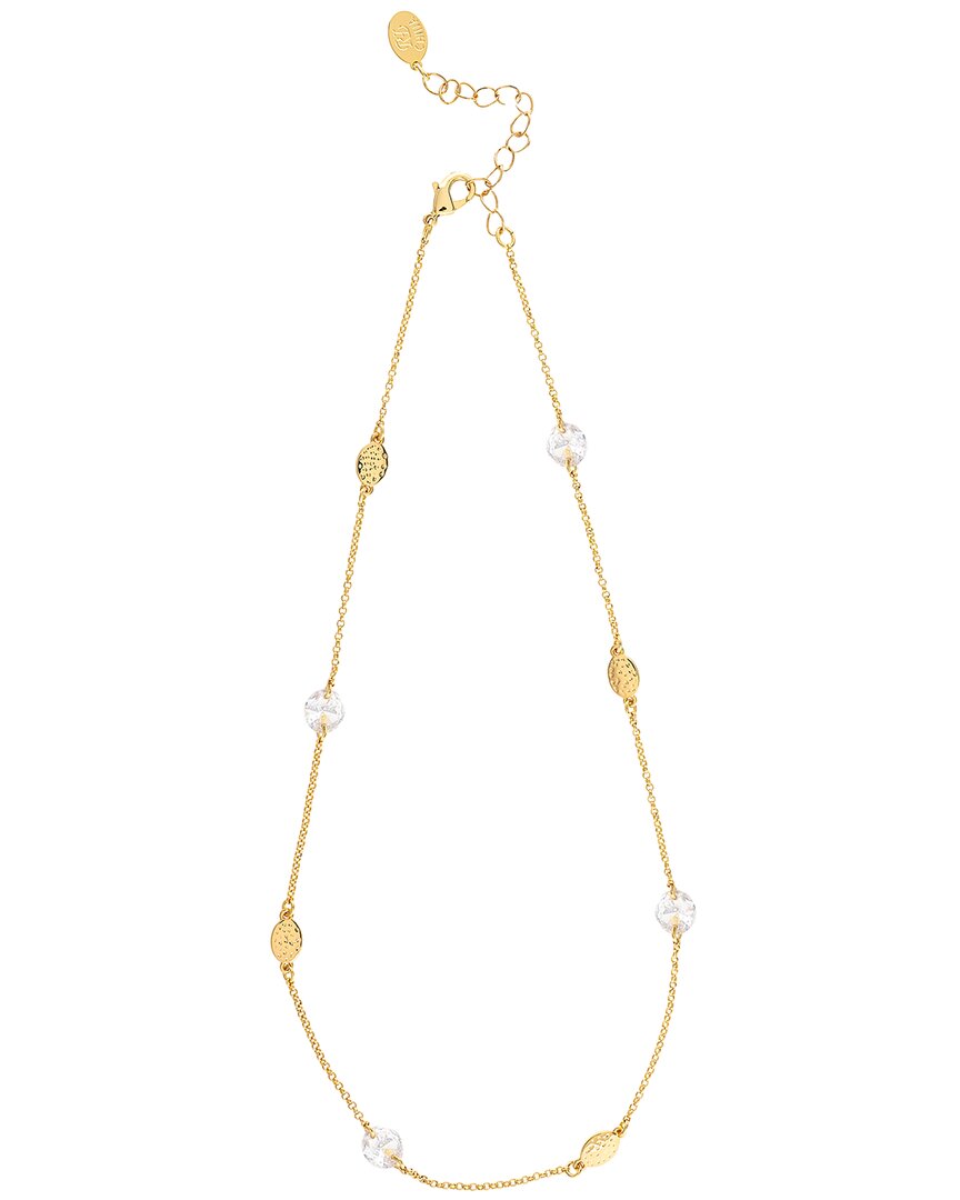Rivka Friedman 18k Plated Cz Necklace