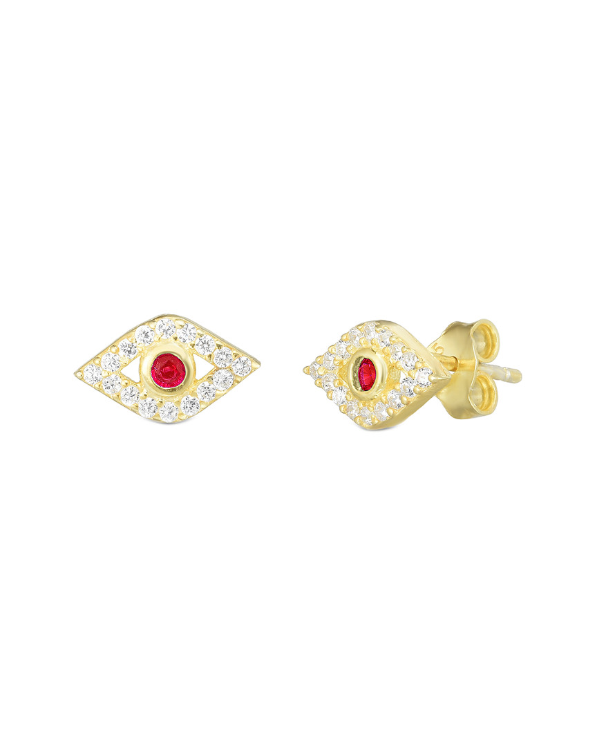 Sphera Milano 18k Over Silver Cz Studs