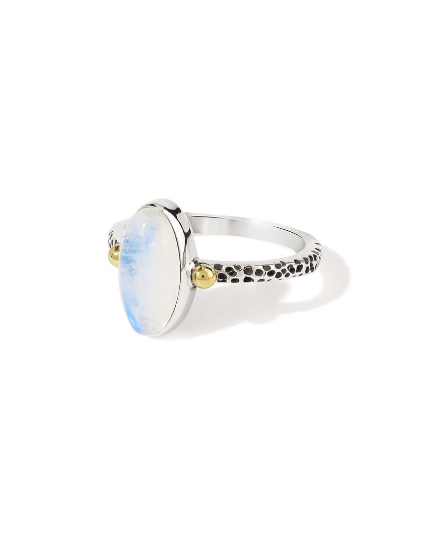 Tiramisu Silver 2.10 Ct. Tw. Moonstone Statement Ring In Silver