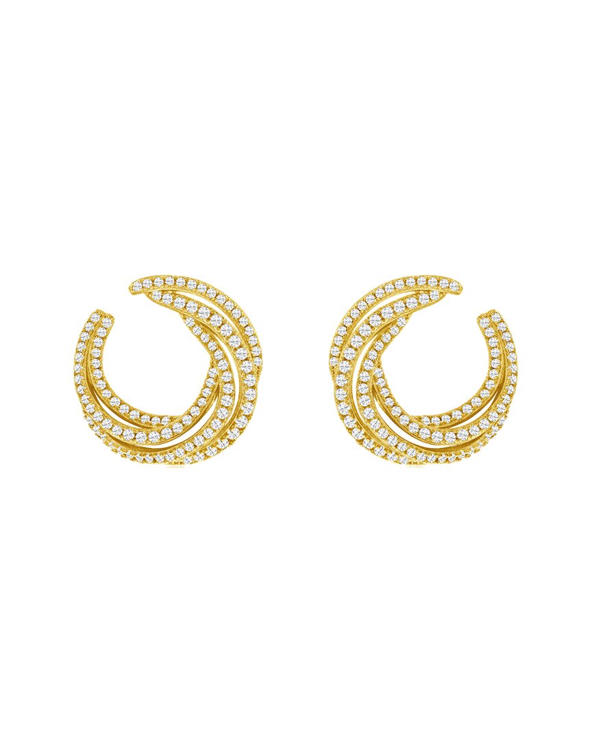 Suzy Levian Cz Jewelry Suzy Levian Silver Cz Statement Earrings