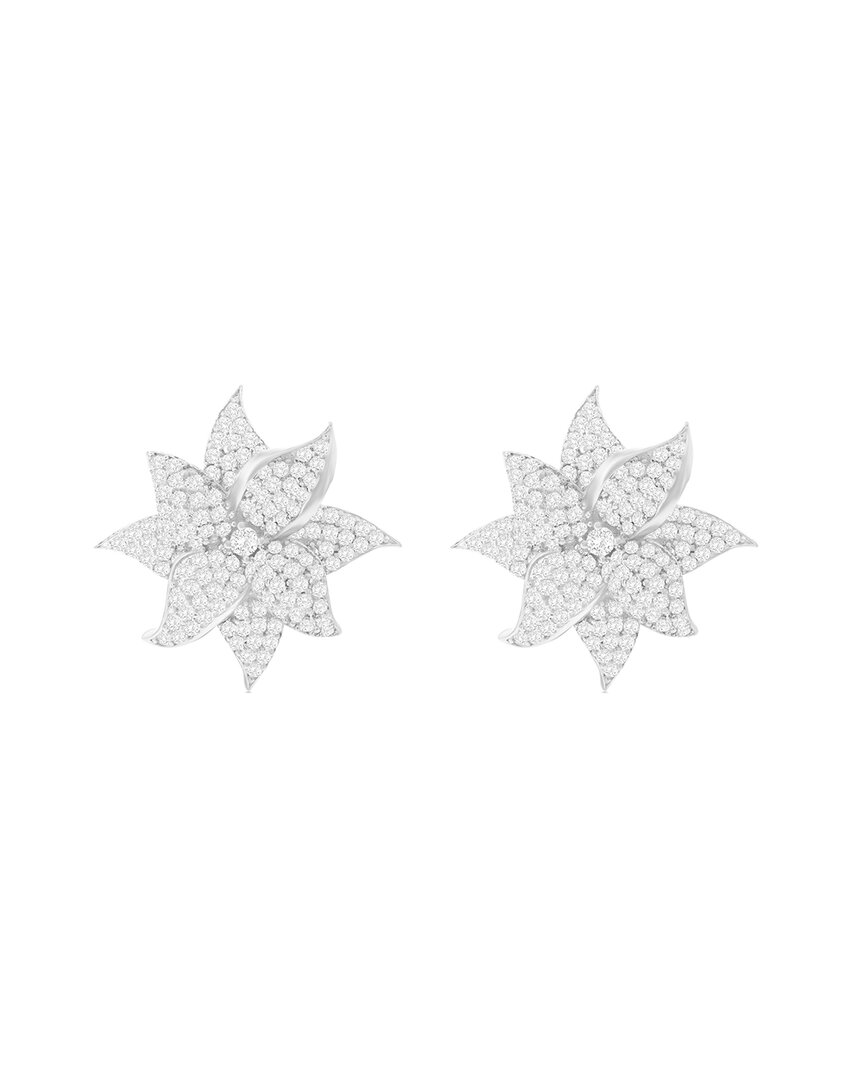 Suzy Levian Cz Jewelry Suzy Levian Silver Cz Statement Earrings