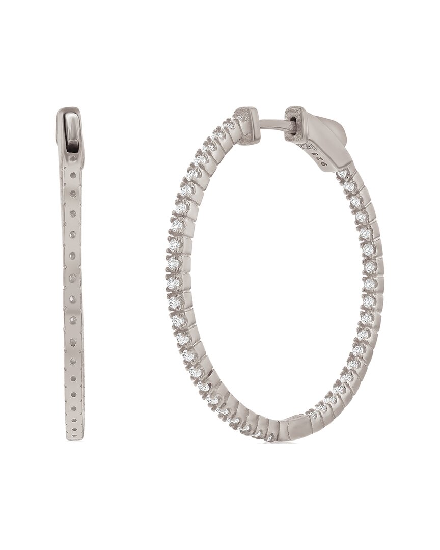 Suzy Levian Cz Jewelry Suzy Levian Silver Cz Hoops