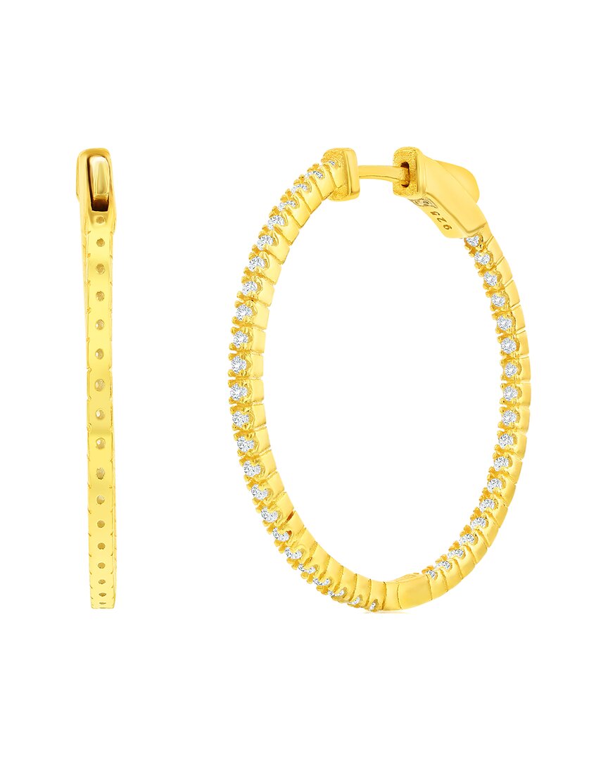 Suzy Levian Cz Jewelry Suzy Levian Silver Cz Hoops