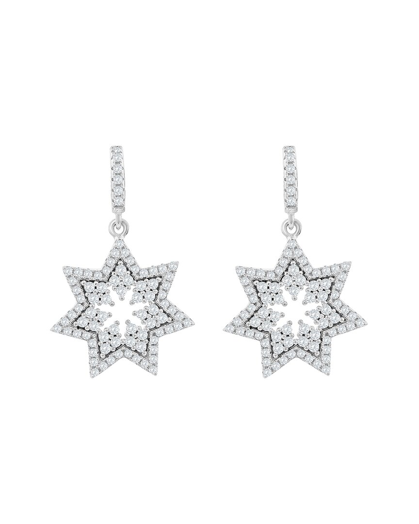 Suzy Levian Cz Jewelry Suzy Levian Silver Cz Dangle Earrings